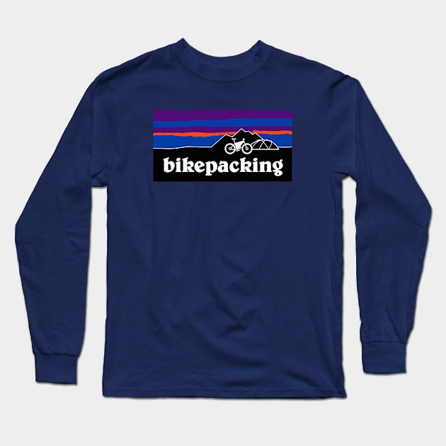 bikepacking Long Sleeve T-Shirt by reigedesign